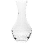 Puro Carafe   Measurements: 5.5\L x 5.5\W x 10.25\H
Made in: Thailand
Made of: Glass
Volume: 1.3 Qt. 

Dishwasher safe, warm gentle cycle. Not suitable for hot contents, freezer or microwave use. 